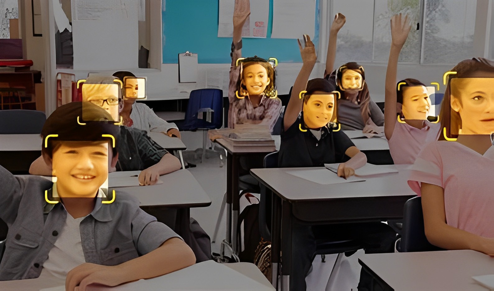 Smart Facial Identification Camera capturing attendance